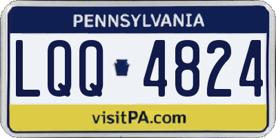 PA license plate LQQ4824