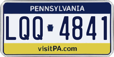 PA license plate LQQ4841