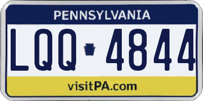 PA license plate LQQ4844
