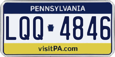 PA license plate LQQ4846
