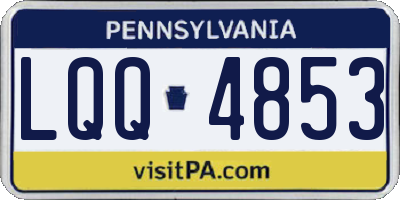 PA license plate LQQ4853
