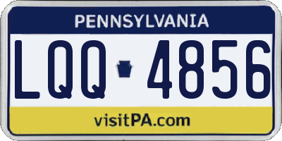 PA license plate LQQ4856
