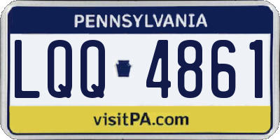 PA license plate LQQ4861