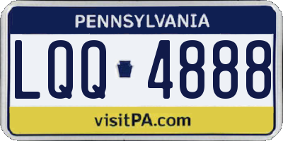 PA license plate LQQ4888