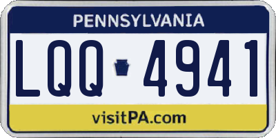 PA license plate LQQ4941
