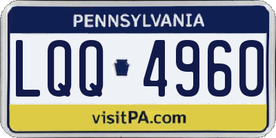 PA license plate LQQ4960
