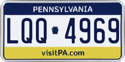 PA license plate LQQ4969