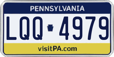 PA license plate LQQ4979
