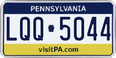 PA license plate LQQ5044