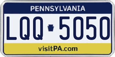 PA license plate LQQ5050