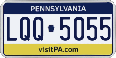 PA license plate LQQ5055
