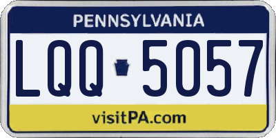 PA license plate LQQ5057