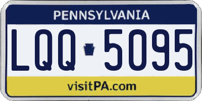 PA license plate LQQ5095