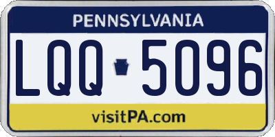 PA license plate LQQ5096