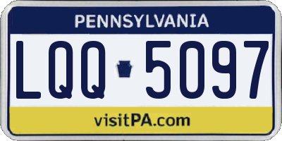PA license plate LQQ5097
