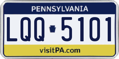 PA license plate LQQ5101