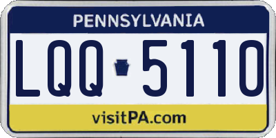 PA license plate LQQ5110