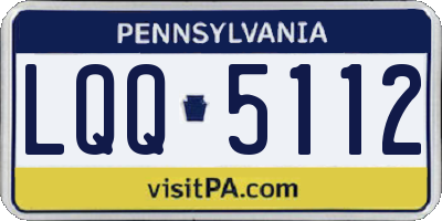 PA license plate LQQ5112