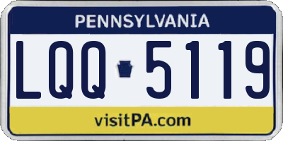 PA license plate LQQ5119