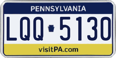 PA license plate LQQ5130