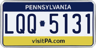 PA license plate LQQ5131