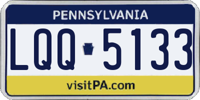 PA license plate LQQ5133