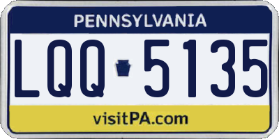 PA license plate LQQ5135