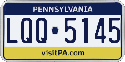 PA license plate LQQ5145