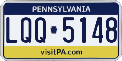 PA license plate LQQ5148