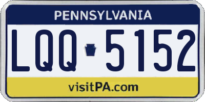 PA license plate LQQ5152