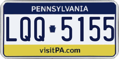 PA license plate LQQ5155