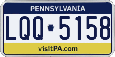 PA license plate LQQ5158