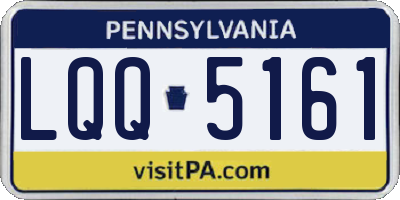 PA license plate LQQ5161
