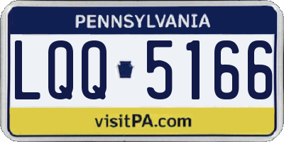 PA license plate LQQ5166