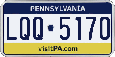 PA license plate LQQ5170