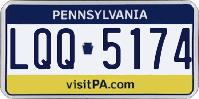 PA license plate LQQ5174