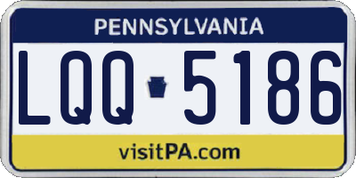 PA license plate LQQ5186