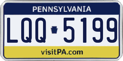 PA license plate LQQ5199