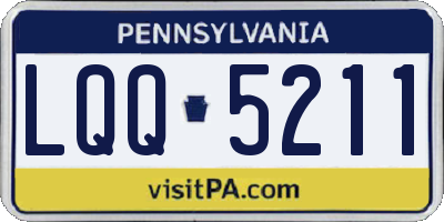 PA license plate LQQ5211