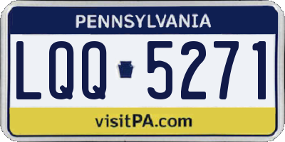 PA license plate LQQ5271
