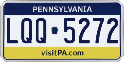 PA license plate LQQ5272