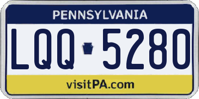 PA license plate LQQ5280
