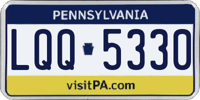 PA license plate LQQ5330
