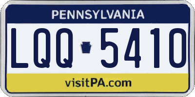 PA license plate LQQ5410