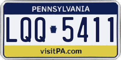 PA license plate LQQ5411
