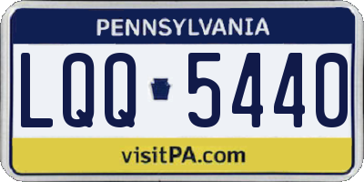 PA license plate LQQ5440