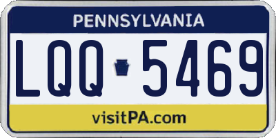 PA license plate LQQ5469