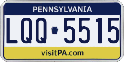 PA license plate LQQ5515