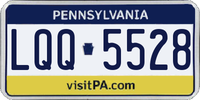 PA license plate LQQ5528
