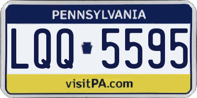 PA license plate LQQ5595